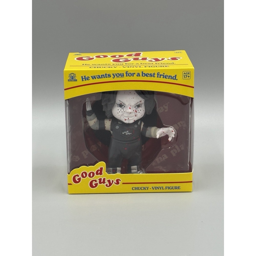 CultureFly Chucky Child's Play Good Guys Black & White Horror Vinyl Figure New